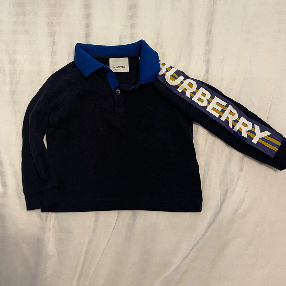 Burberry mini Duncan long sleeve polo